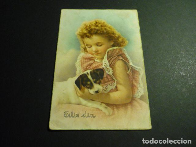 Postales: NI&Ntilde;A CON PERRO POSTAL - Foto 1