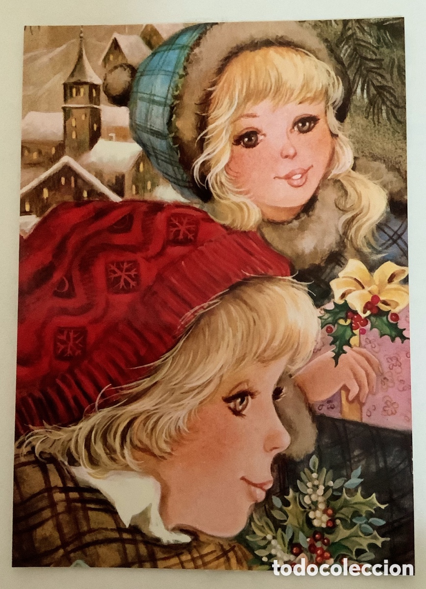 Postales: Postal ni&ntilde;as Vintage de finales de los 60 - Foto 1