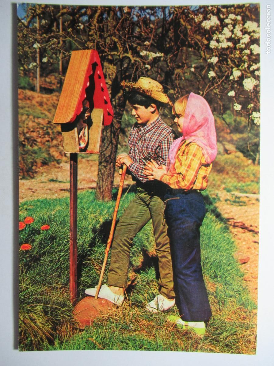 Postales: Postal ni&ntilde;o y ni&ntilde;a - Foto 1