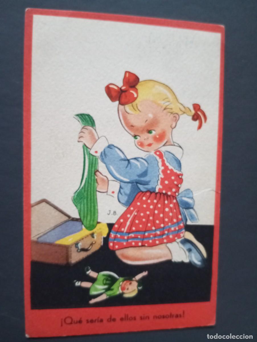 Postales: NI&Ntilde;A CON REGALOS, 1944 - Foto 1