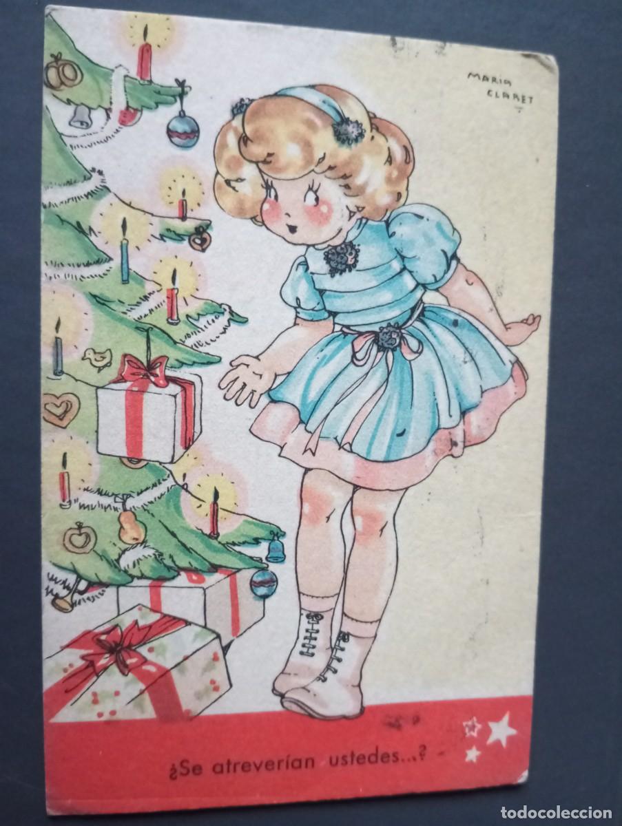 Postales: NI&Ntilde;A CON REGALOS, 1945 - Foto 1