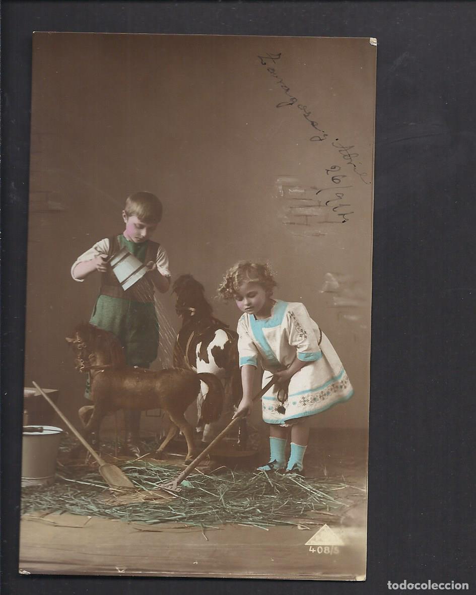 Postales: Antigua postal. Hermanos. Circulada 1914 - Foto 1