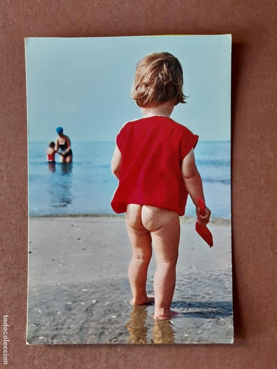 Postales: POSTAL PRODISCON. NI&Ntilde;A EN LA PLAYA. 1981. SIN CIRCULAR. - Foto 1