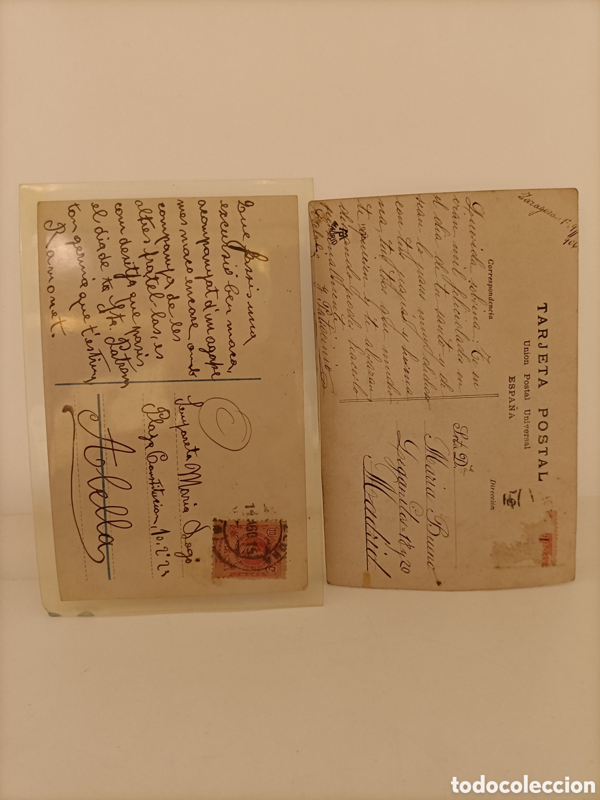 Postales: Lote de 10 postales de principios del veinte. - Foto 8