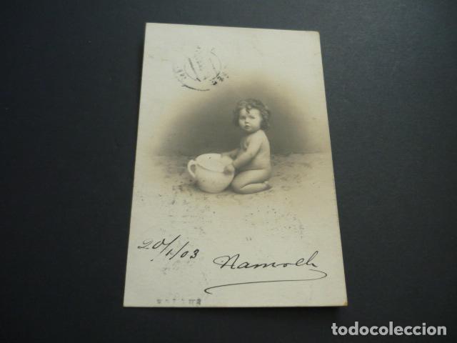 Postales: NI&Ntilde;O CON ORINAL POSTAL - Foto 1