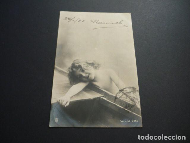 Postales: NI&Ntilde;O EN BARCA POSTAL - Foto 1