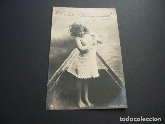 Postales: NI&Ntilde;O EN BARCA POSTAL - Foto 1