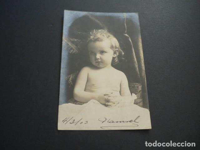Postales: NI&Ntilde;O PENSATIVO POSTAL - Foto 1
