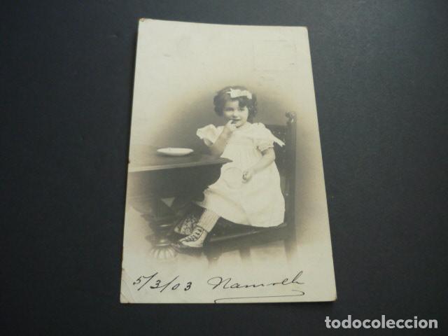 Postales: NI&Ntilde;A A LA MESA POSTAL - Foto 1