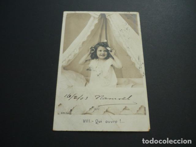 Postales: NI&Ntilde;A EN LA CAMA POSTAL - Foto 1