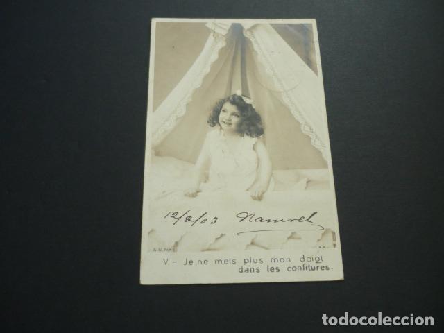 Postales: NI&Ntilde;A EN LA CAMA POSTAL - Foto 1