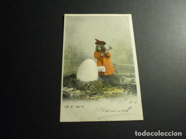 Postales: NI&Ntilde;A CON HUEVO POSTAL - Foto 1