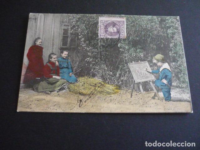 Postales: NI&Ntilde;O PINTANDO POSTAL - Foto 1