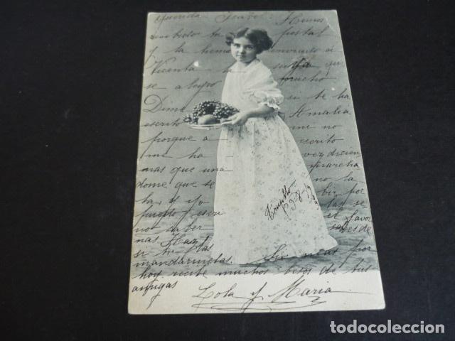 Postales: NI&Ntilde;A CON FRUTAS POSTAL - Foto 1