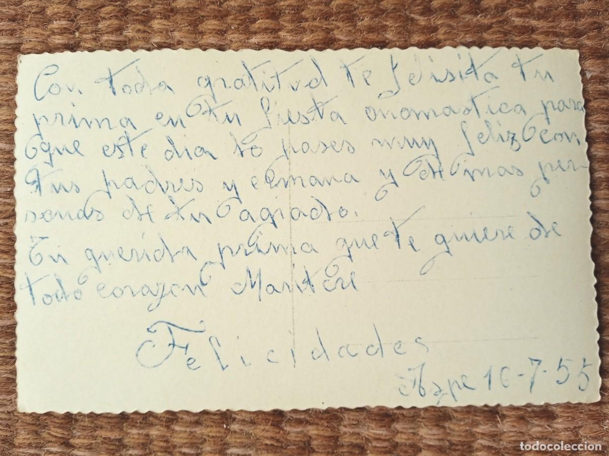 Postales: FELICIDADES - NI&Ntilde;A CON FLORES - Foto 2
