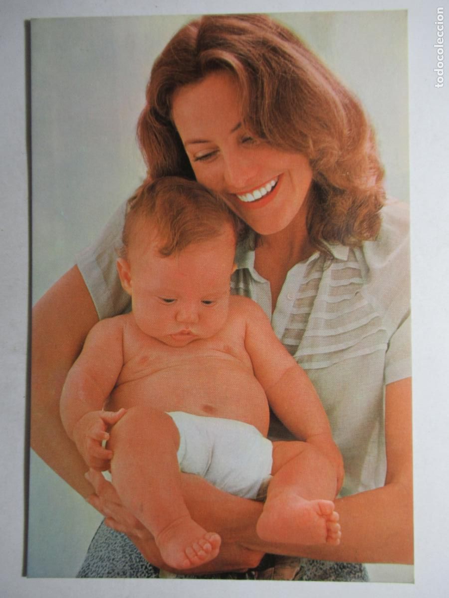 Postales: Postal mam&aacute; y beb&eacute; ni&ntilde;o - Foto 1