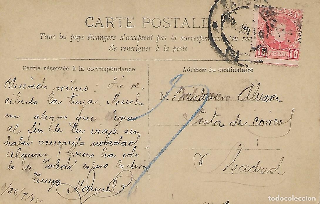 Postales: MADRE E HIJA CON BARCA EN LA PLAYA EN TRAJE DE BA&Ntilde;O (1908) - Foto 2