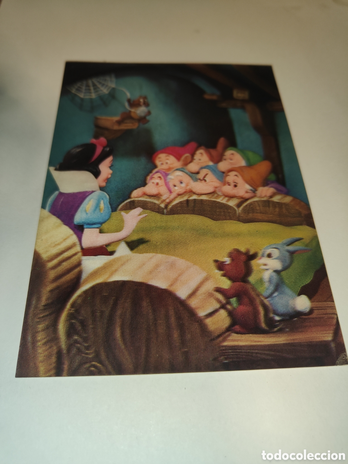 Postales: POSTAL TRIDIMENSIONAL BLANCANIEVES DISNEY - Foto 1