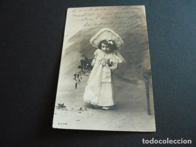 Postales: NI&Ntilde;A ELEGANTE ANTIGUA POSTAL - Foto 1