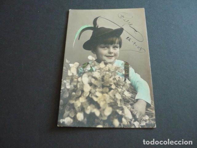 Postales: NI&Ntilde;A ELEGANTE ANTIGUA POSTAL - Foto 1