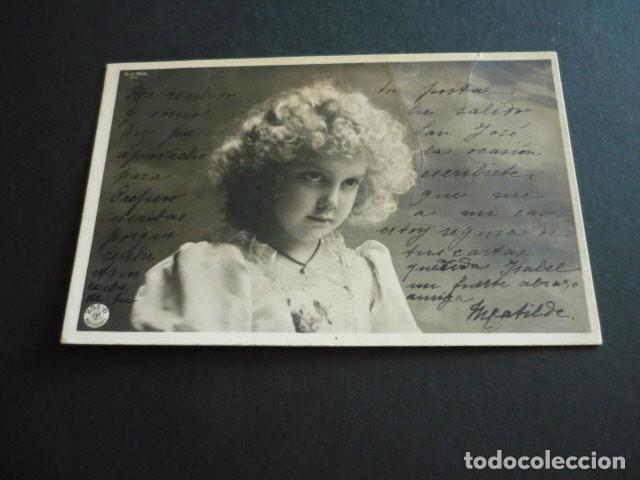 Postales: NI&Ntilde;A ELEGANTE ANTIGUA POSTAL - Foto 1