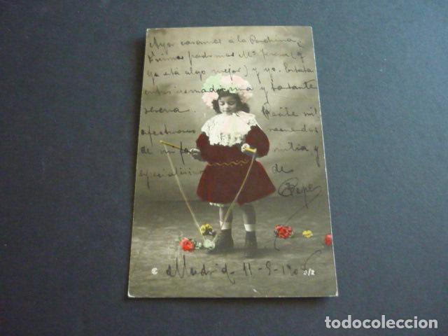 Postales: NI&Ntilde;A ELEGANTE ANTIGUA POSTAL - Foto 1