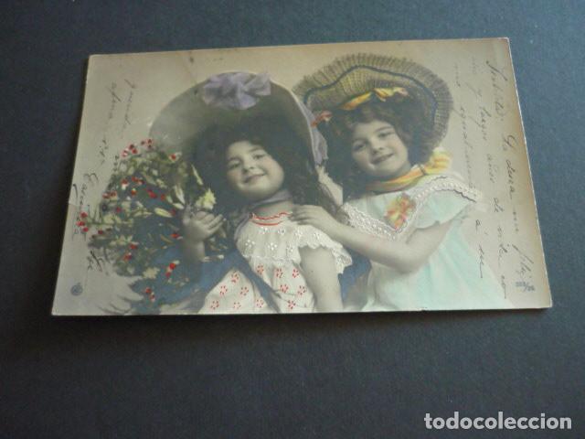 Postales: NI&Ntilde;AS ELEGANTES ANTIGUA POSTAL - Foto 1