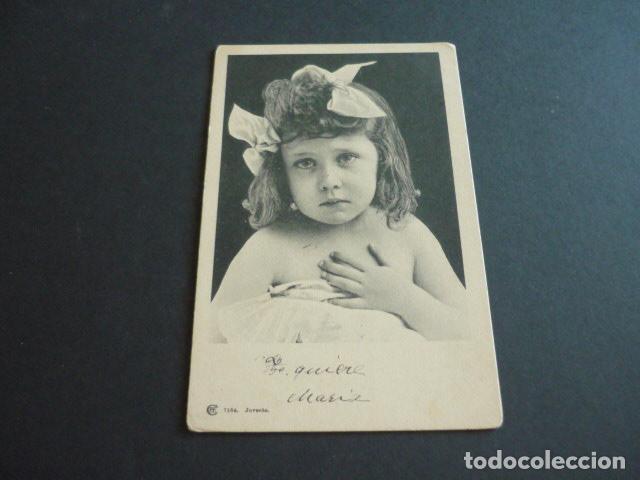Postales: NI&Ntilde;A ELEGANTE ANTIGUA POSTAL - Foto 1