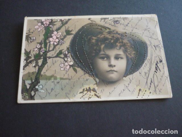 Postales: NI&Ntilde;A CAMPESINA ANTIGUA POSTAL - Foto 1