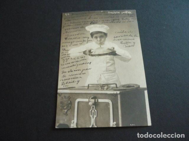 Postales: NI&Ntilde;O COCINERO ANTIGUA POSTAL - Foto 1