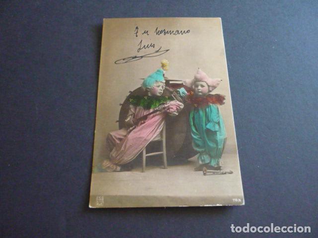 Postales: NI&Ntilde;OS PAYASOS ANTIGUA POSTAL - Foto 1