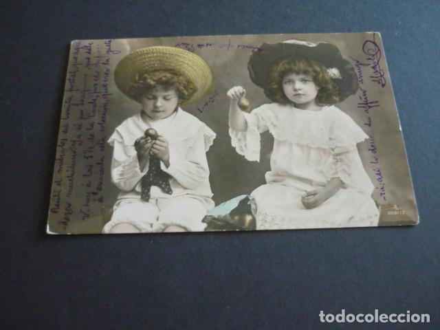 Postales: NI&Ntilde;OS ELEGANTES ANTIGUA POSTAL - Foto 1