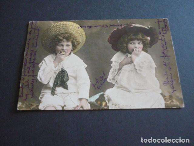 Postales: NI&Ntilde;OS ELEGANTES ANTIGUA POSTAL - Foto 1