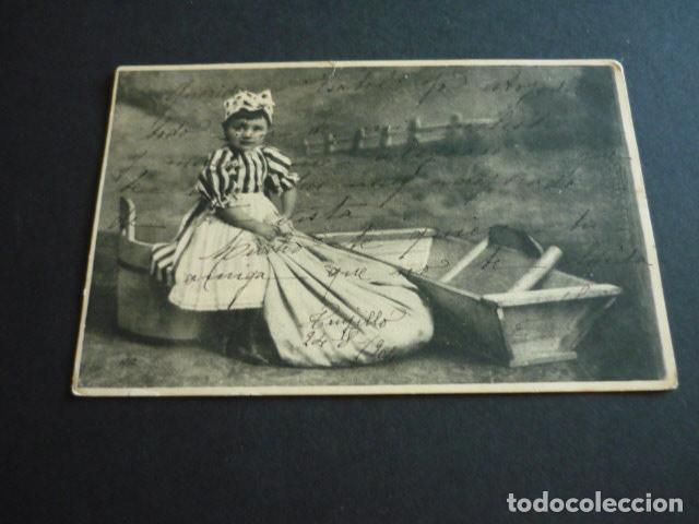 Postales: NI&Ntilde;A LAVANDERA ANTIGUA POSTAL - Foto 1