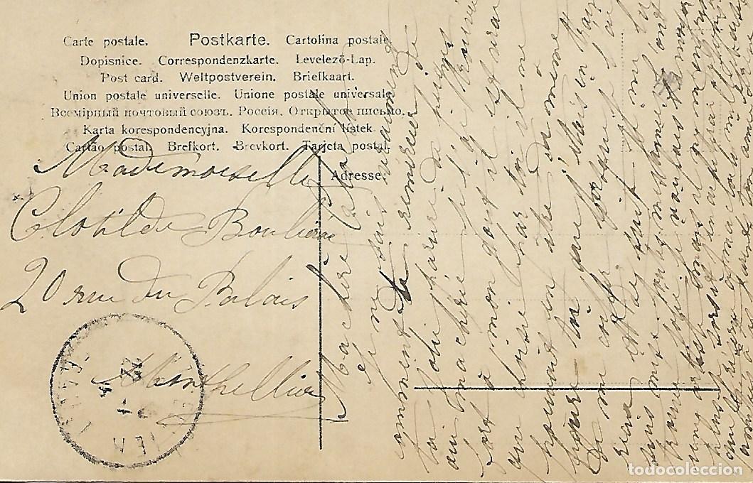 Postales: ANTIGUA POSTAL-NI&Ntilde;A CON MU&Ntilde;ECA (Circulada en 1908) - Foto 2