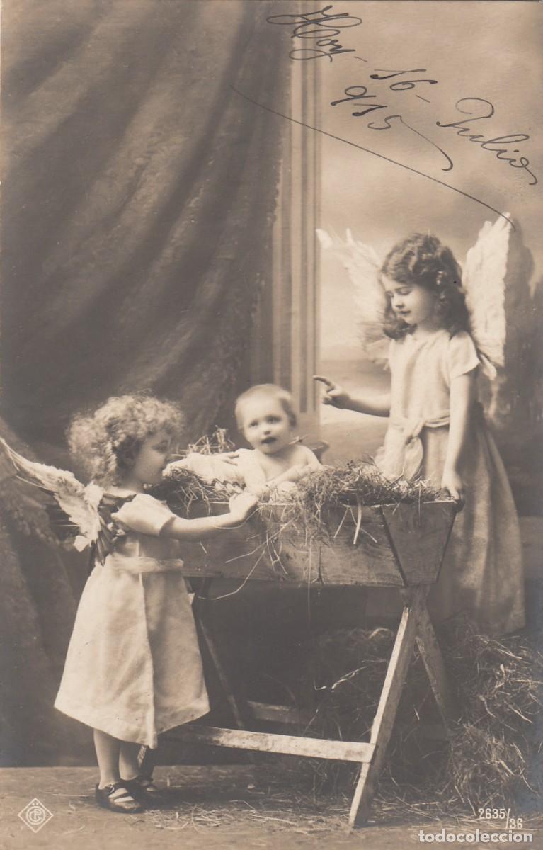 Postales: POSTAL 1915: 3 HERMANOS - ESCRITA - Foto 1