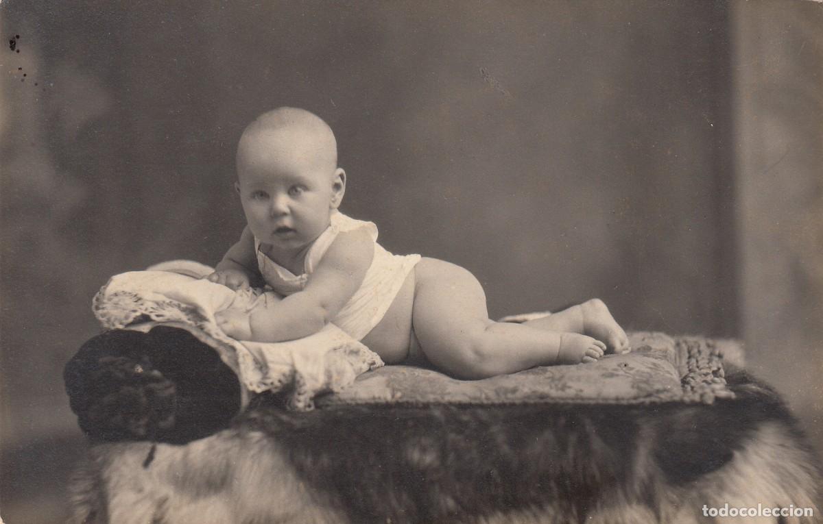 Postales: POSTAL 1923: BEBE MIRANDO A CAMARA - ESCRITA - Foto 1