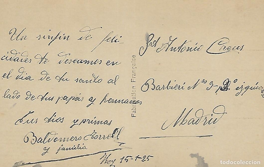 Postales: POSTAL NI&Ntilde;A (BLEUET) Fechada en 1925 - Foto 2