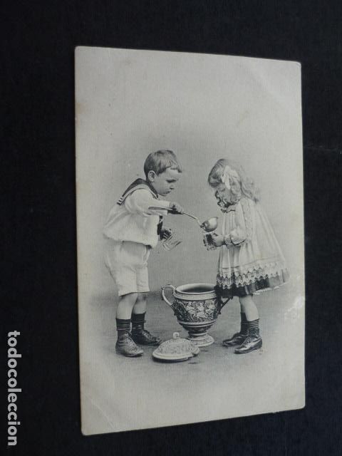 Postales: NI&Ntilde;OS ELEGANTES POSTAL - Foto 1