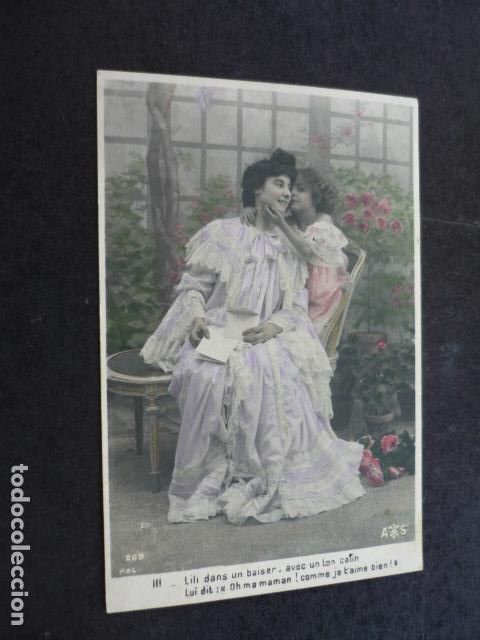 Postales: NI&Ntilde;A CON MADRE POSTAL - Foto 1