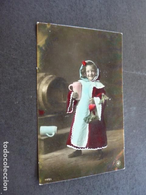 Postales: NI&Ntilde;A CON JARRA POSTAL - Foto 1
