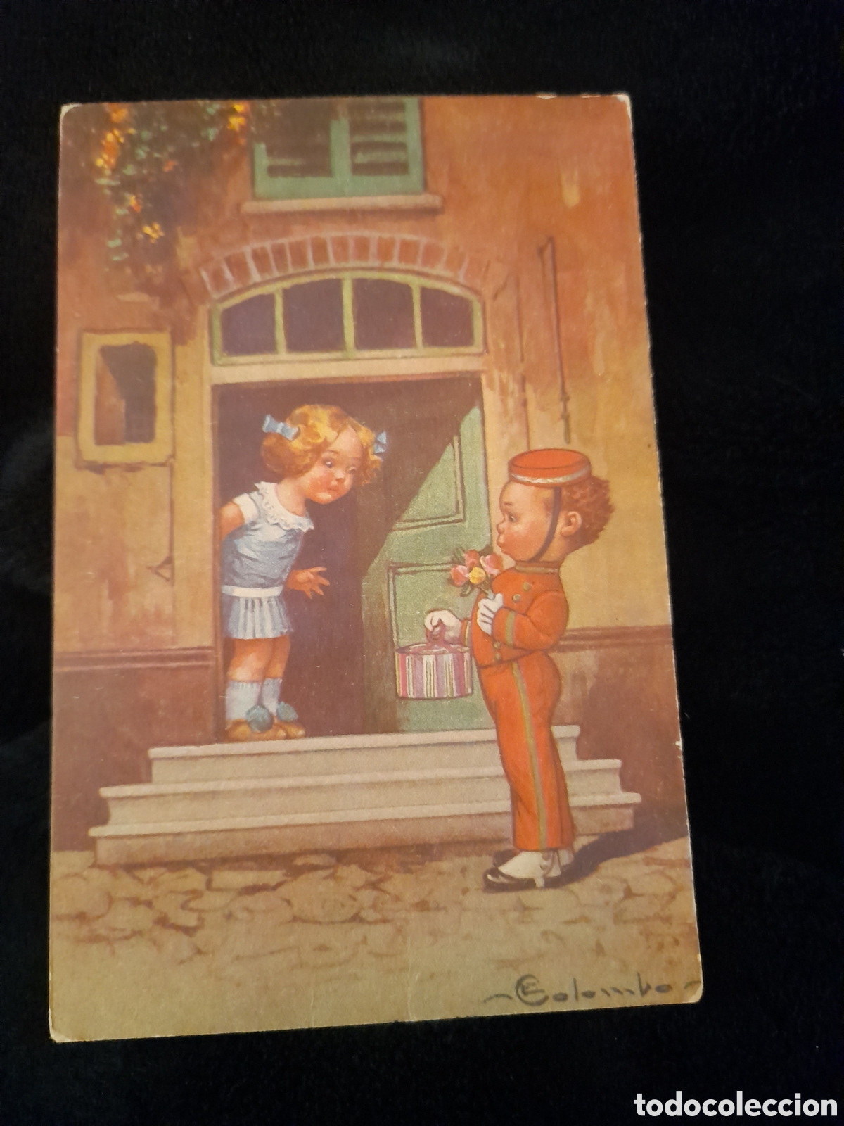 Postales: Antigua postal, ilustraciones de Colombo - Foto 1