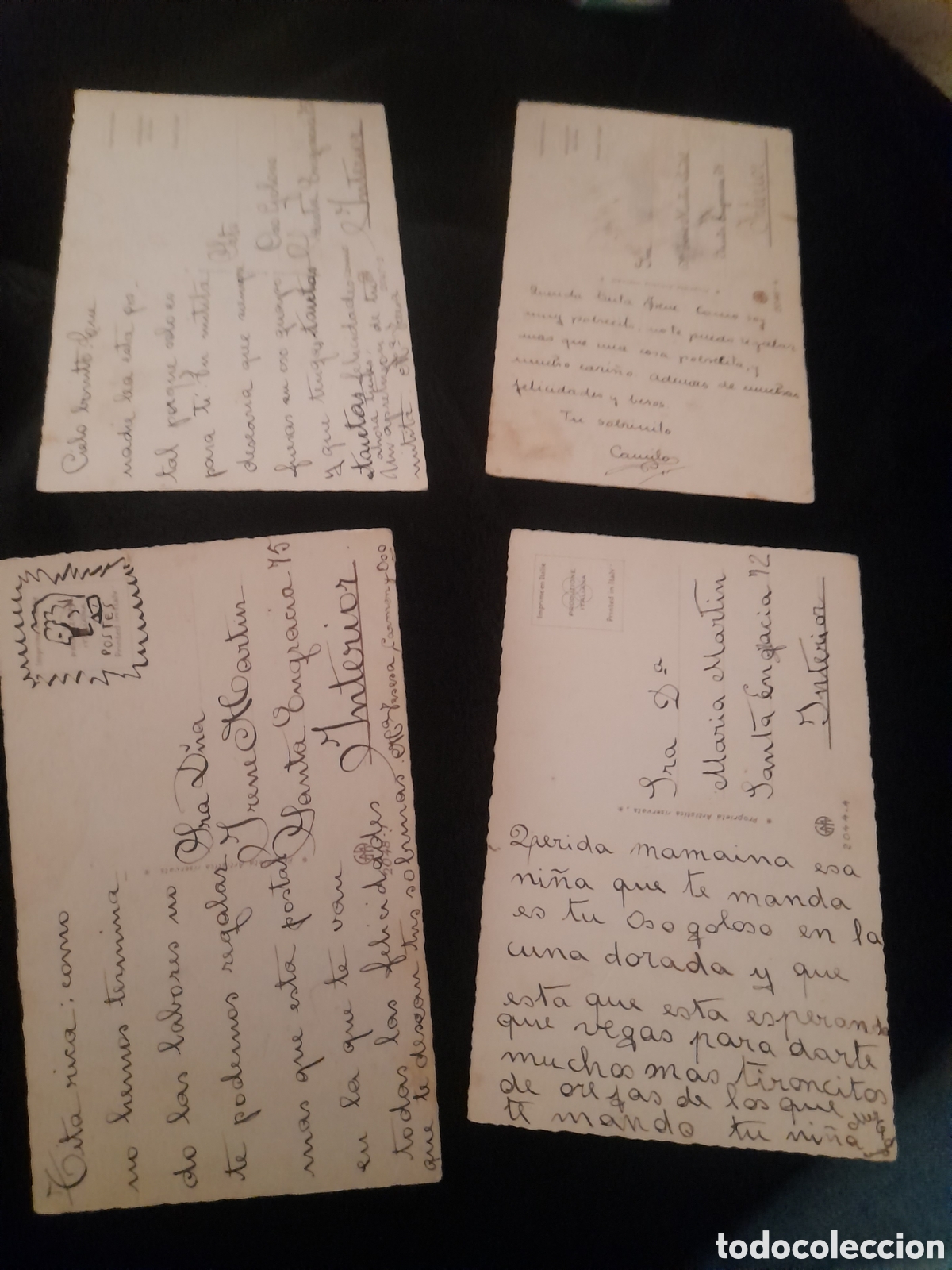 Postales: Cuatro antiguas postales de ni&ntilde;as de 1927 - Foto 2