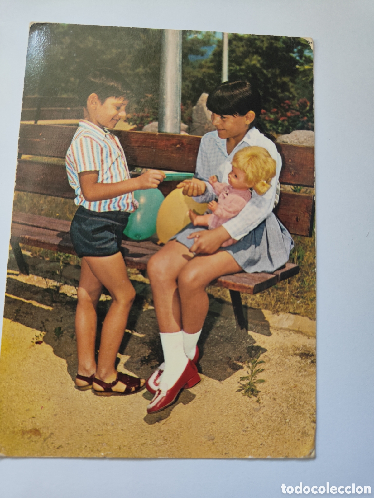 Postales: 2 POSTALES NI&Ntilde;OS CON MU&Ntilde;ECAS EN COLOR - Foto 3