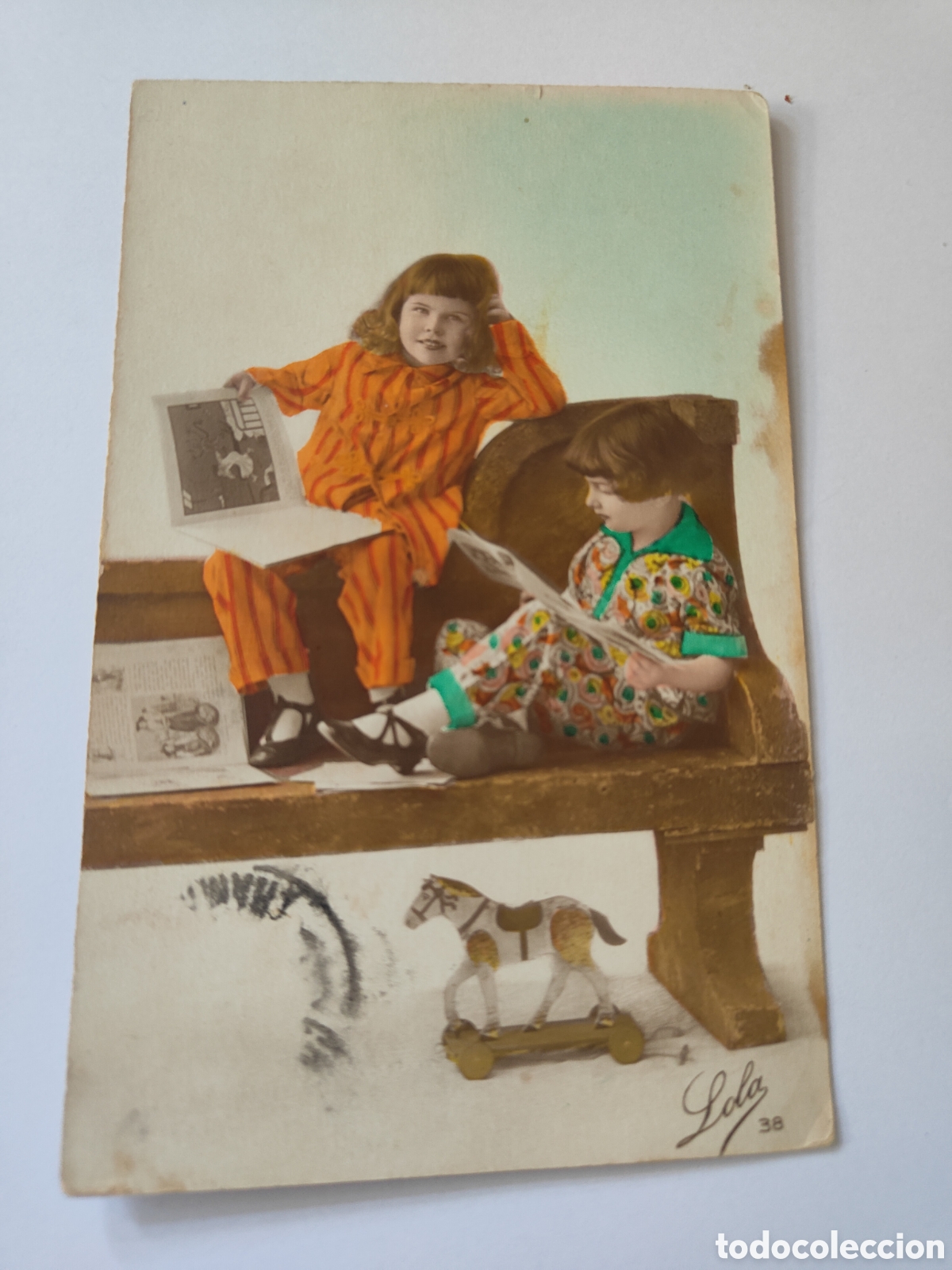 Postales: 4 POSTALES DE NI&Ntilde;OS CON JUGUETES - Foto 4