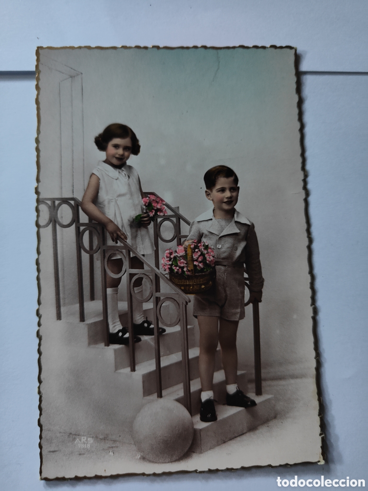 Postales: 3 ANTIGUAS POSTALES DE NI&Ntilde;OS - Foto 2