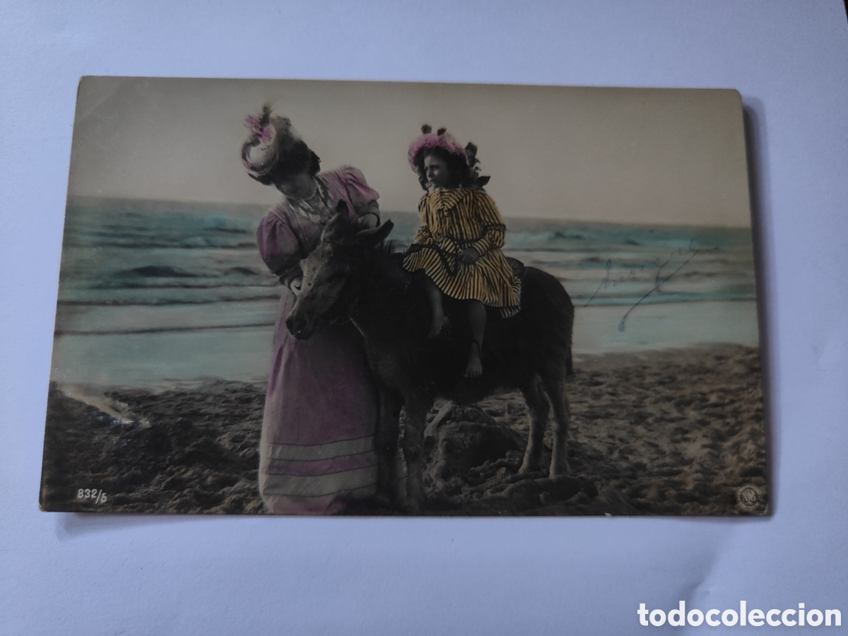 Postales: 4 POSTALES NI&Ntilde;OS CON ANIMALES - Foto 4