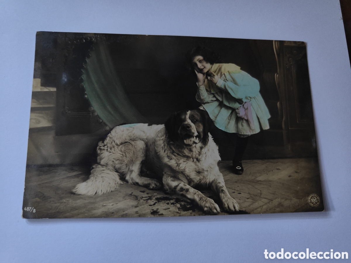 Postales: 4 POSTALES NI&Ntilde;OS CON ANIMALES - Foto 5