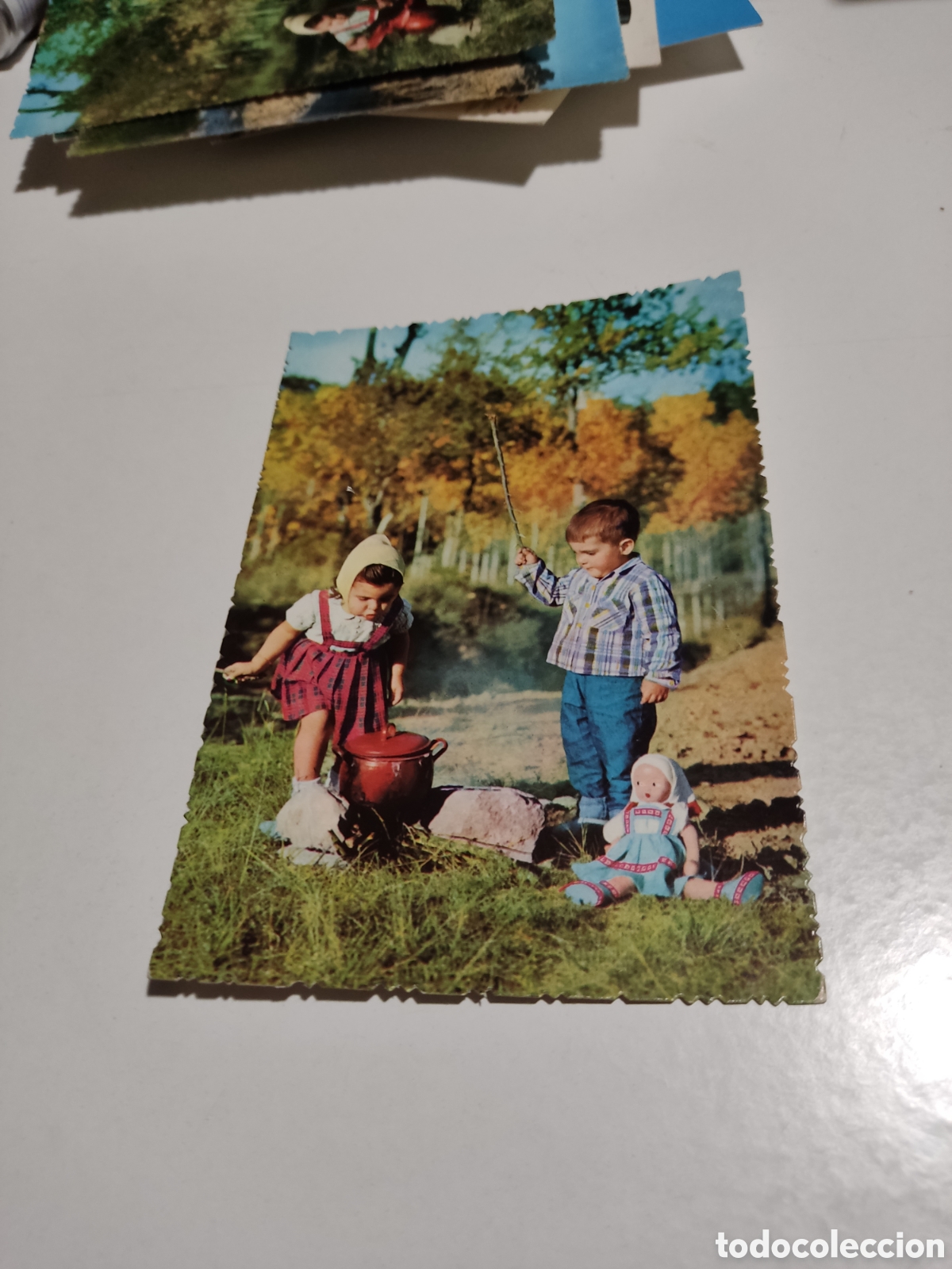 Postales: Postal ni&ntilde;os bosque..... - Foto 1