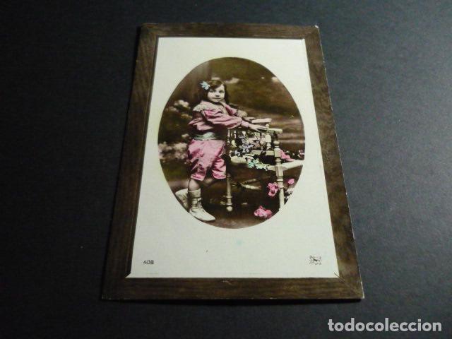 Postales: NI&Ntilde;O CON FLORES POSTAL - Foto 1